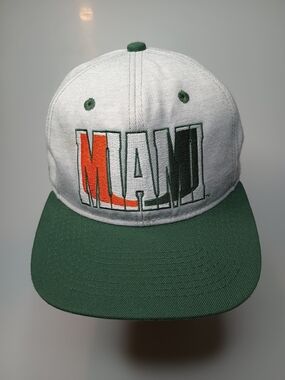 Vintage Miami Hurricanes Snapback Hat.